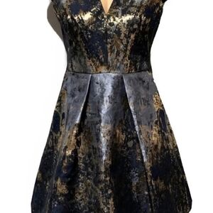 Vince Camuto Jacquard Fit & Flare Dress